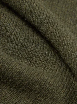 Discount Roll Neck In Olive Eco Wool Men Knitwear.