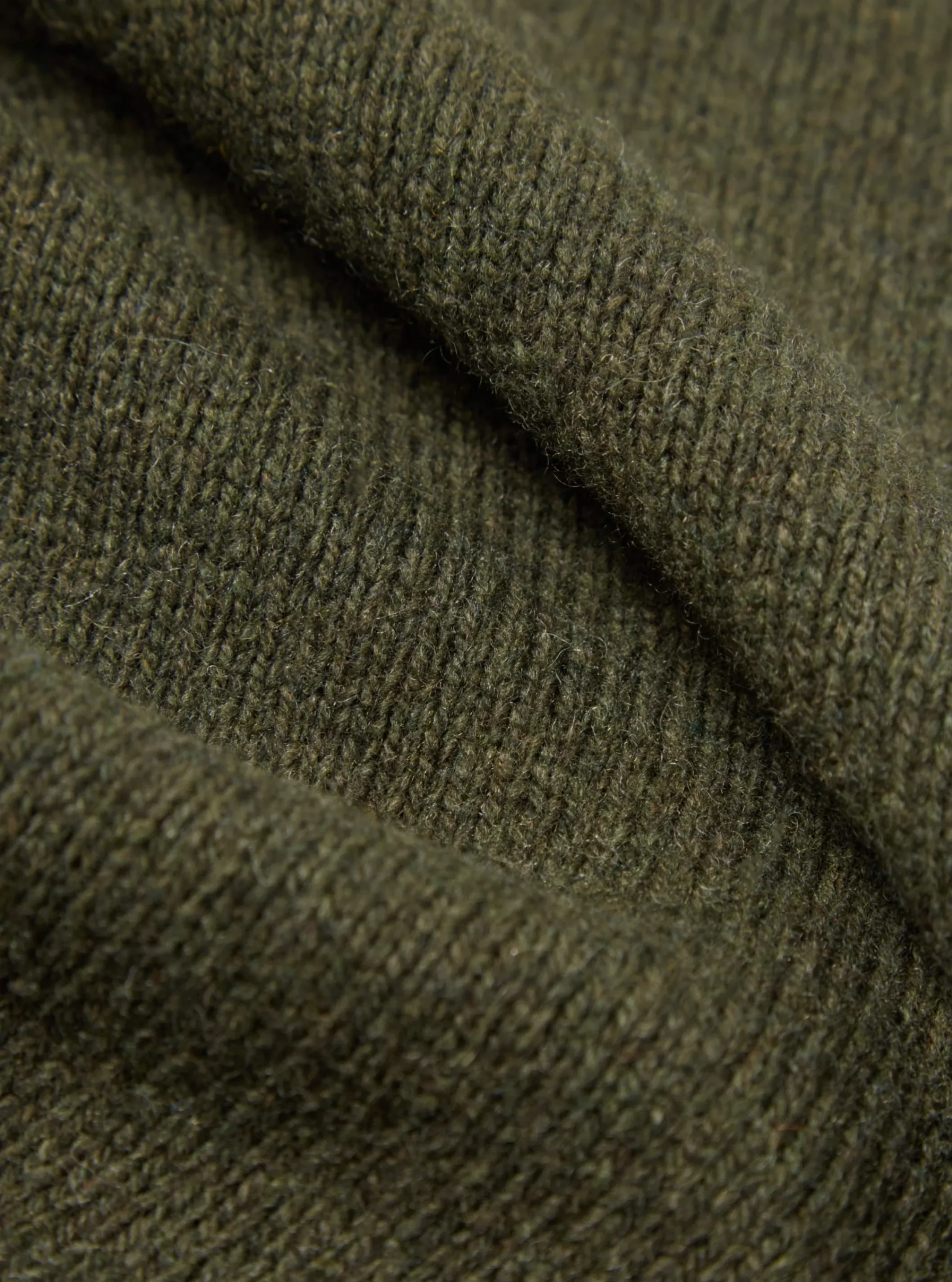 Discount Roll Neck In Olive Eco Wool Men Knitwear.