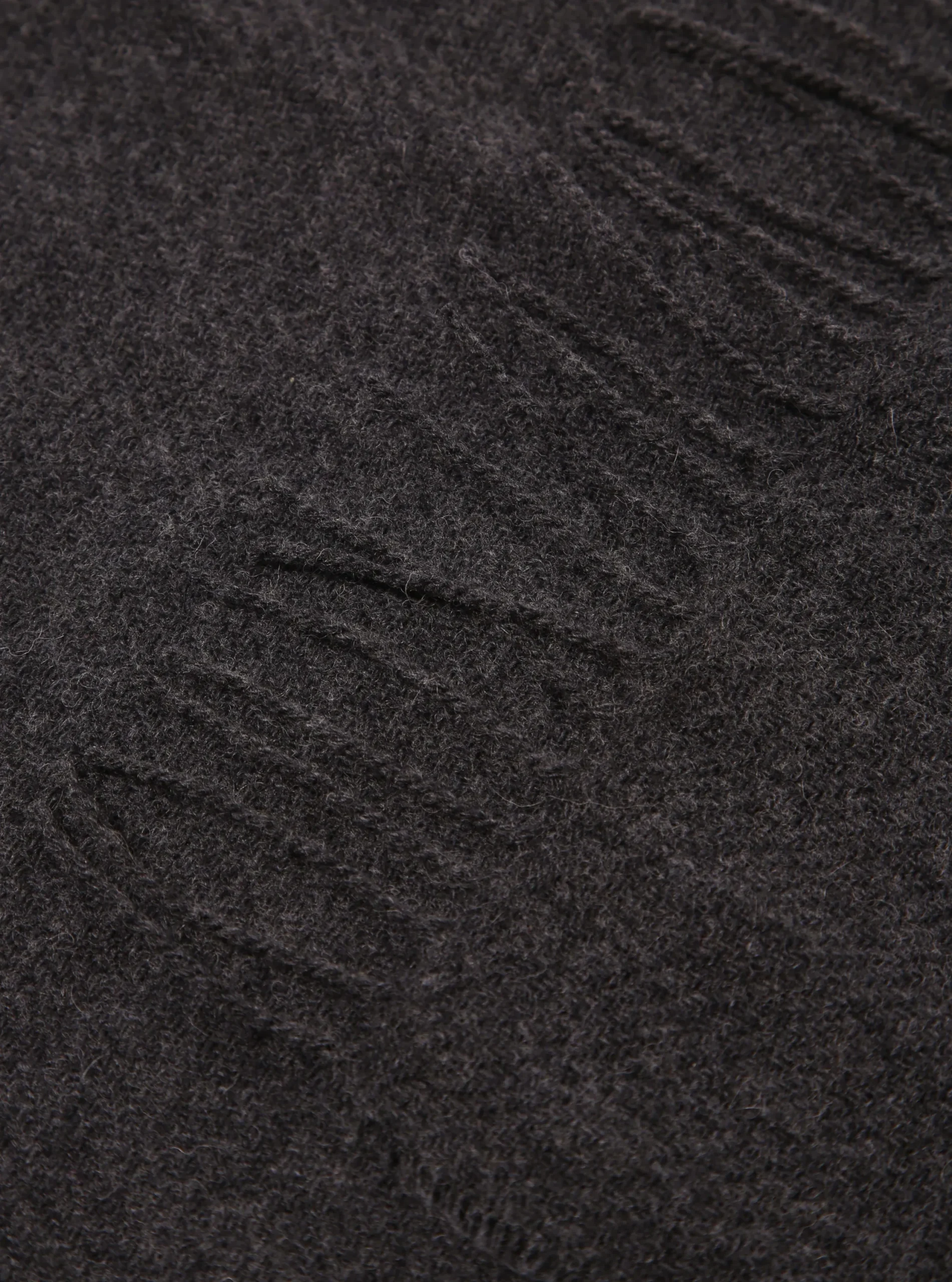 Discount Scarf In Charcoal Recycled Woven Wool Men Accessories.