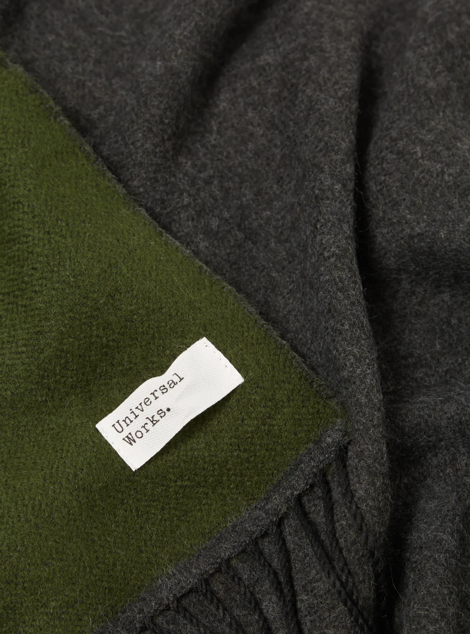 Sale Scarf In Green/Charcoal Double Sided Men Accessories.
