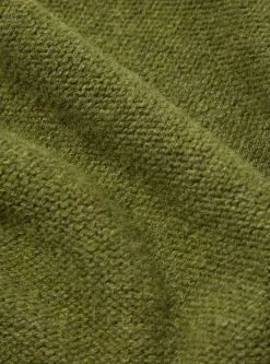 Clearance Seamless Crew In Green Supersoft Knit Men Knitwear.