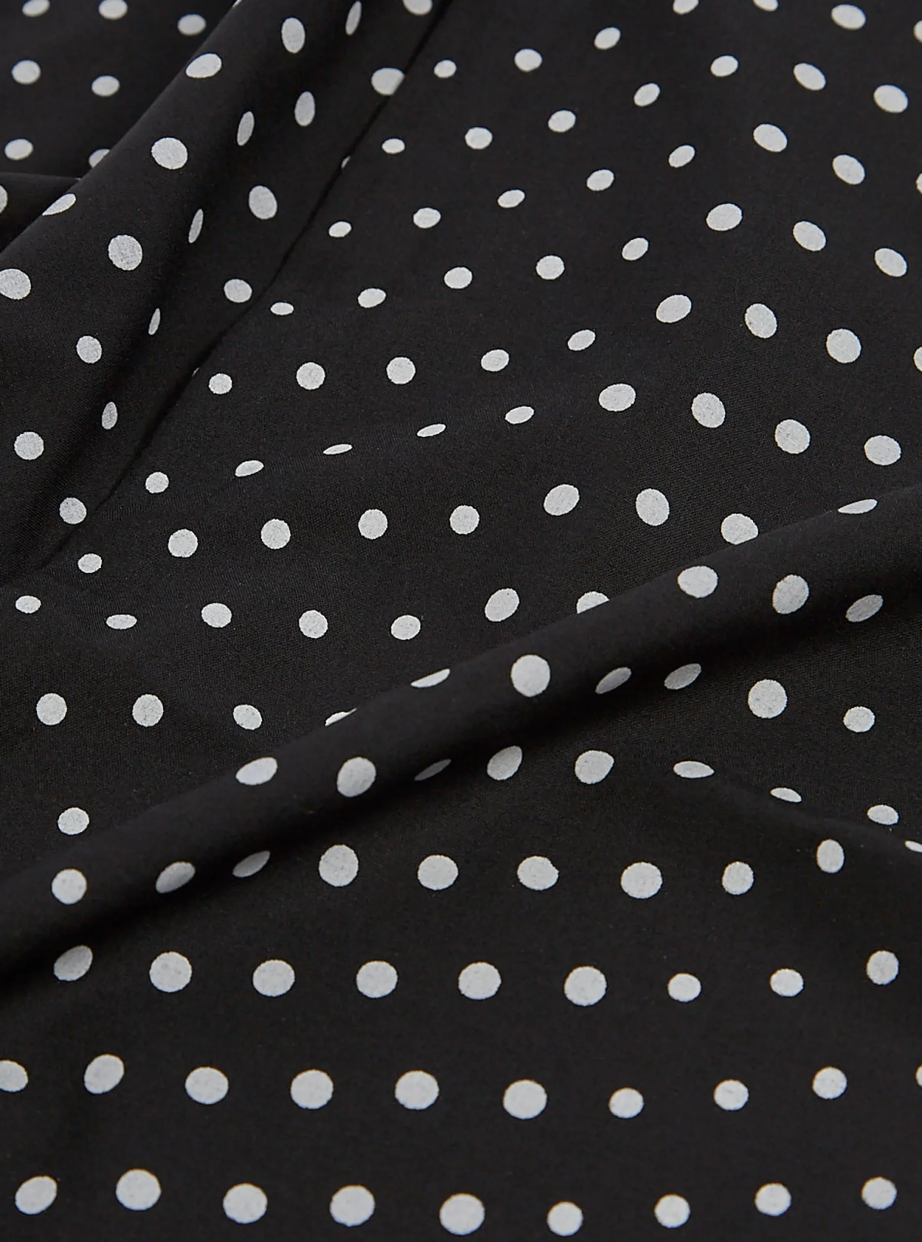 Best Short Scarf In Black Dot Print Men Accessories.