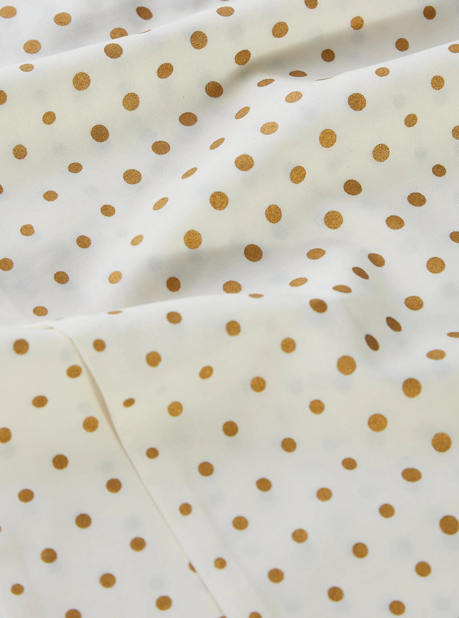 Store Short Scarf In Ecru/Gold Dot Print Men Accessories.