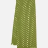 Flash Sale Short Scarf In Green Dot Print Men Accessories.