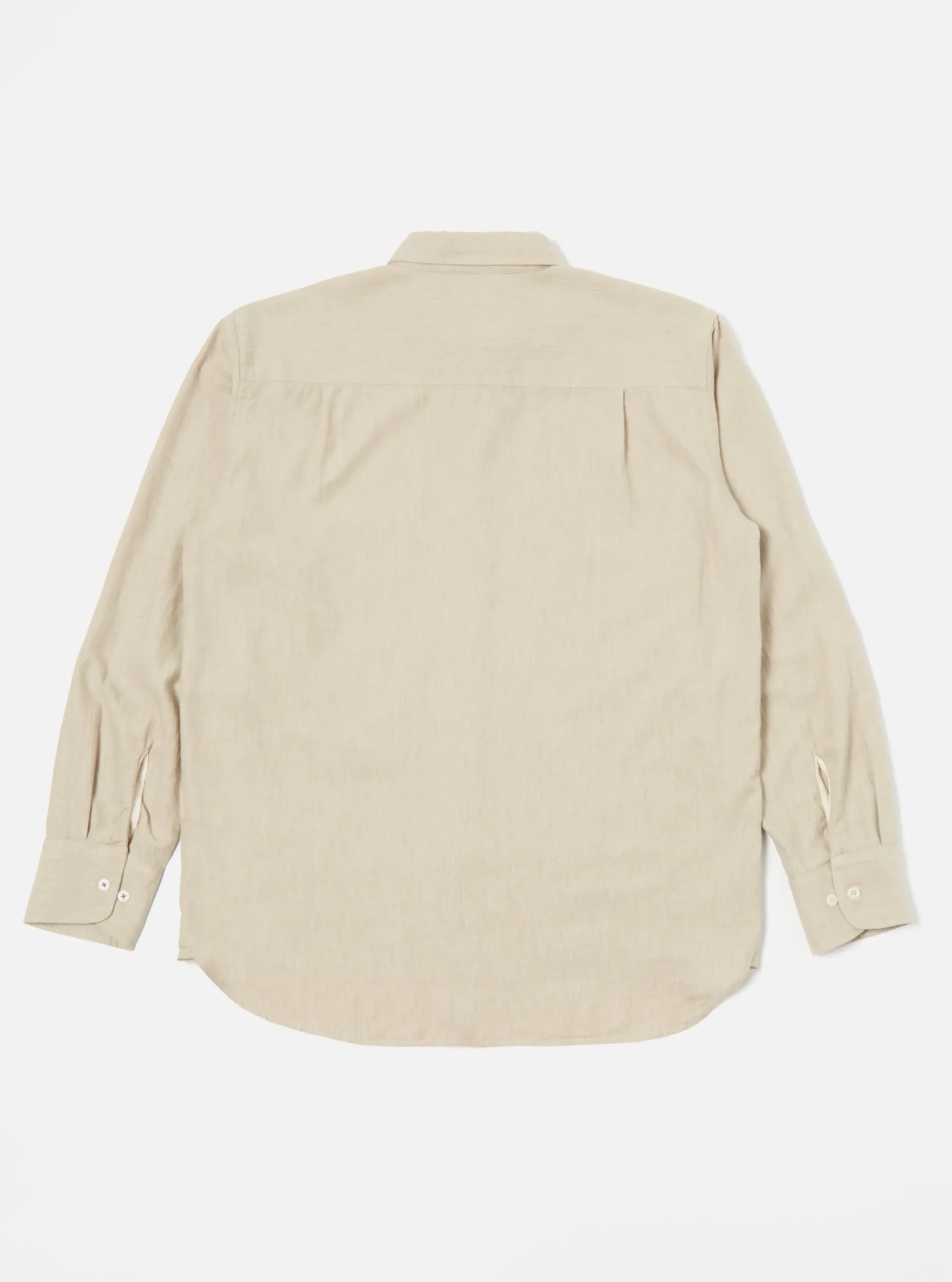 Hot Square Pocket Shirt In Sand It Brushed Twill Men Shirts.