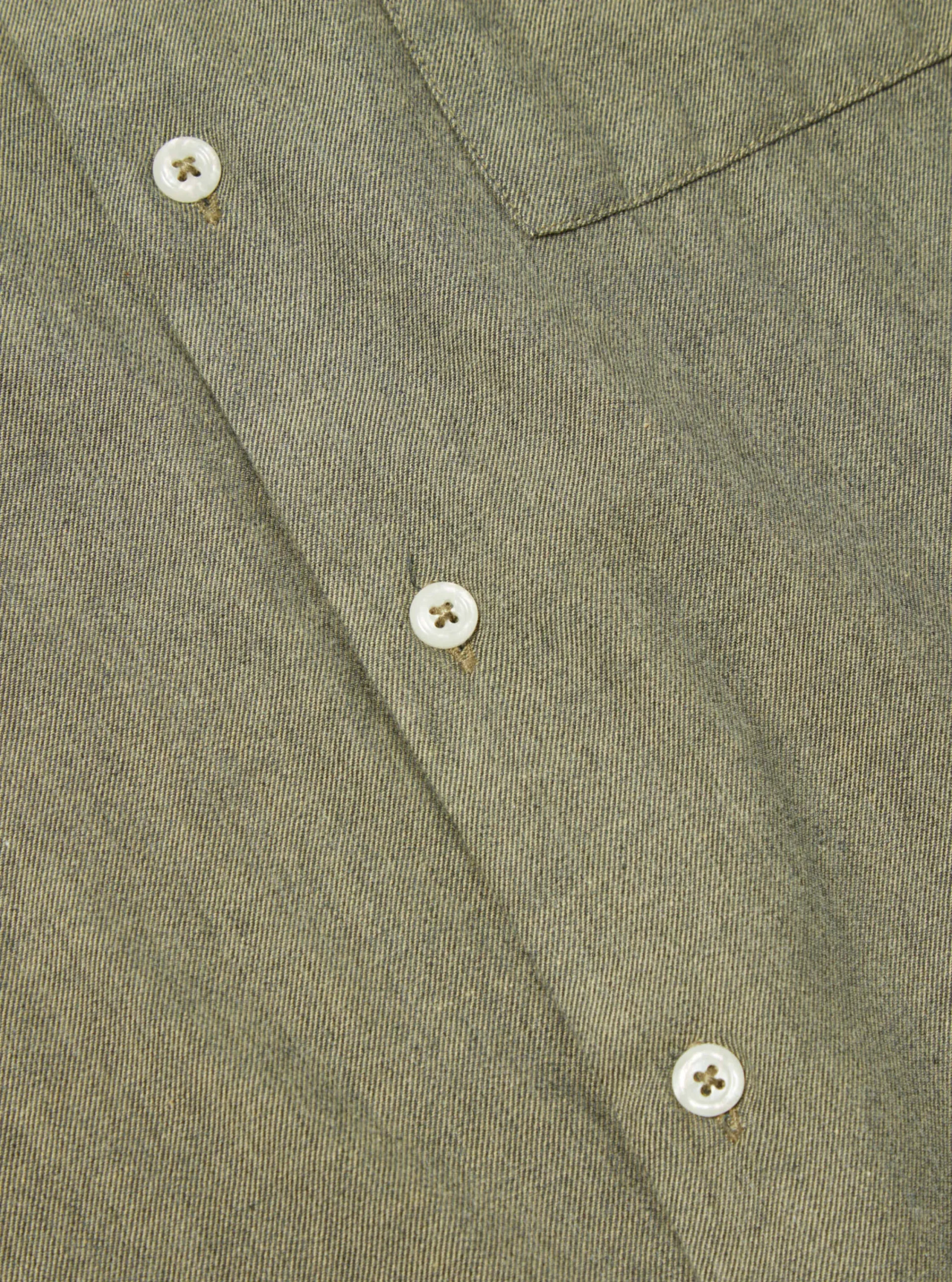 Hot Square Pocket Shirt In Olive It Brushed Twill Men Shirts.