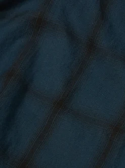 Clearance Square Pocket Shirt In Navy Shadow Check Men Shirts.