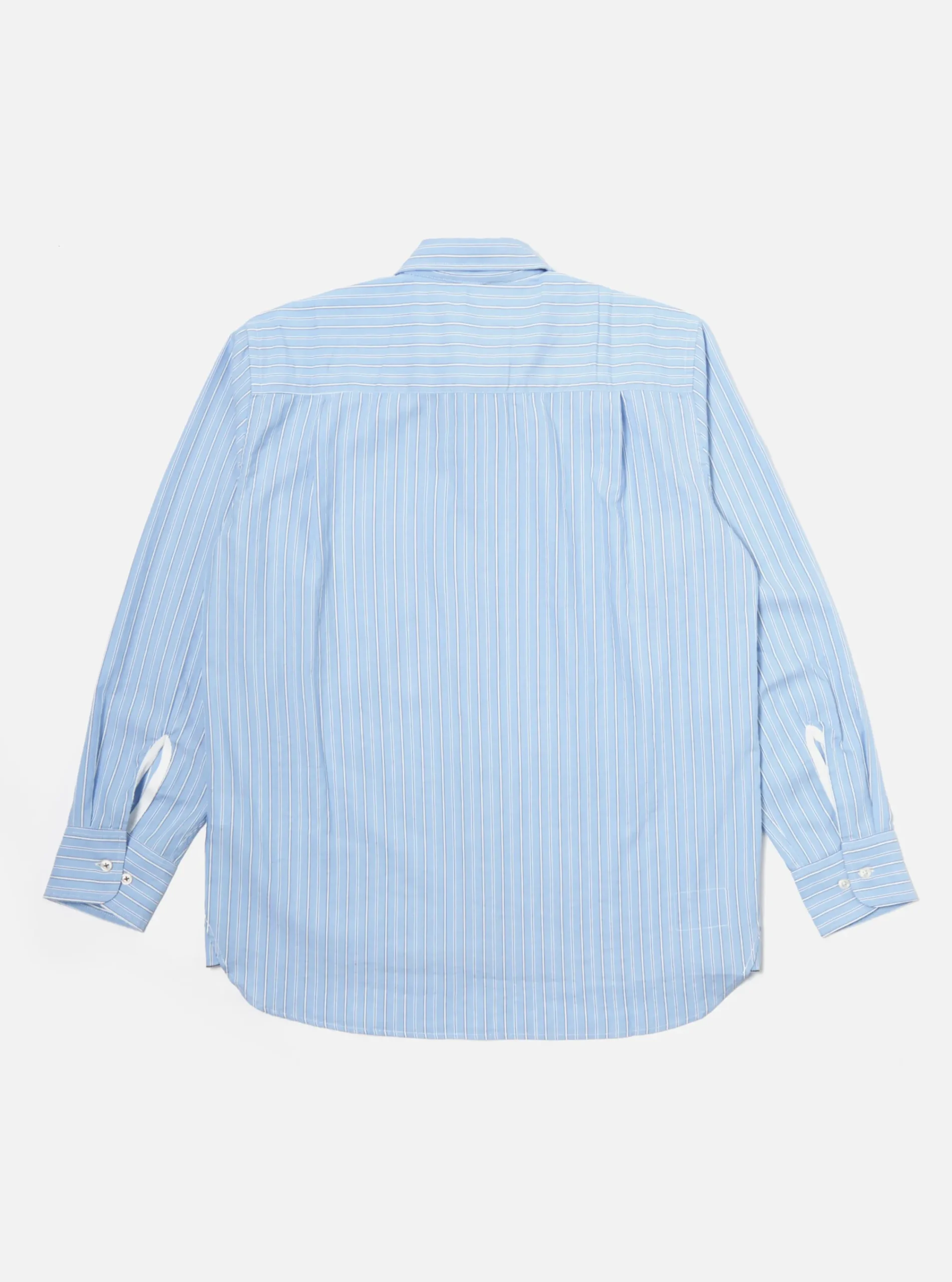 New Square Pocket Shirt In Blue Posh Stripe Cotton Men Shirts.