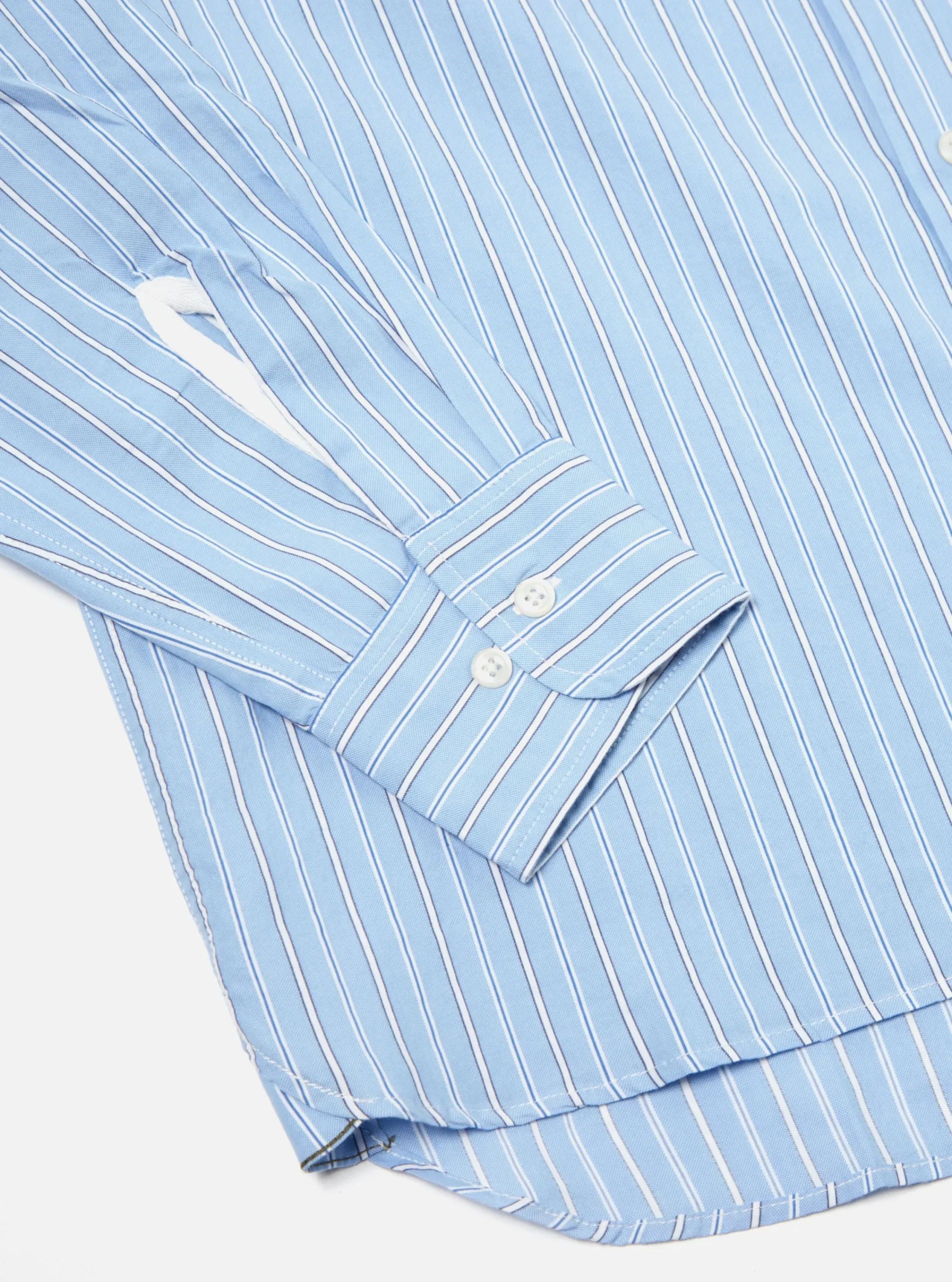 New Square Pocket Shirt In Blue Posh Stripe Cotton Men Shirts.