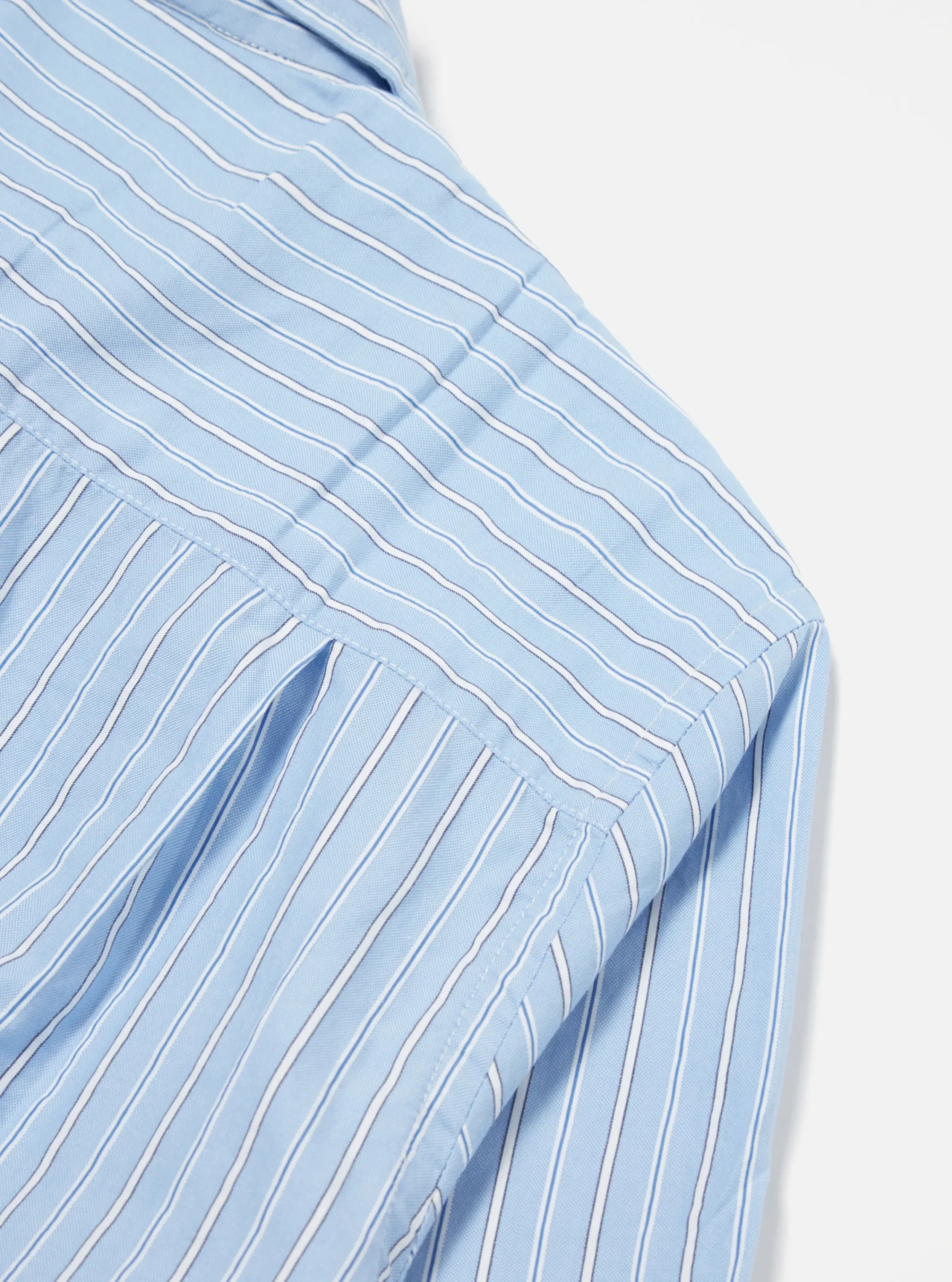 New Square Pocket Shirt In Blue Posh Stripe Cotton Men Shirts.