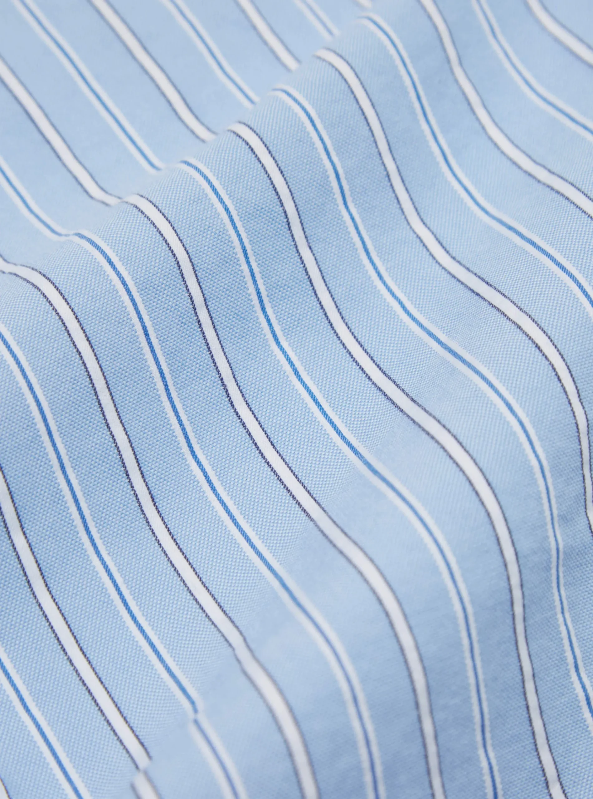 New Square Pocket Shirt In Blue Posh Stripe Cotton Men Shirts.