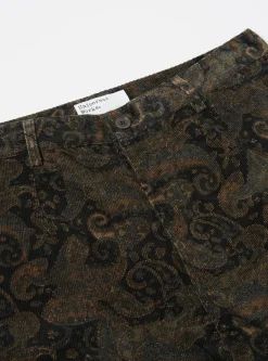 Fashion Super Chino In Black Japanese Print Cord Men Suiting.