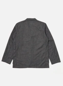 Flash Sale Three Button Jacket In Grey Upcycled Italian Tweed Men Jackets.