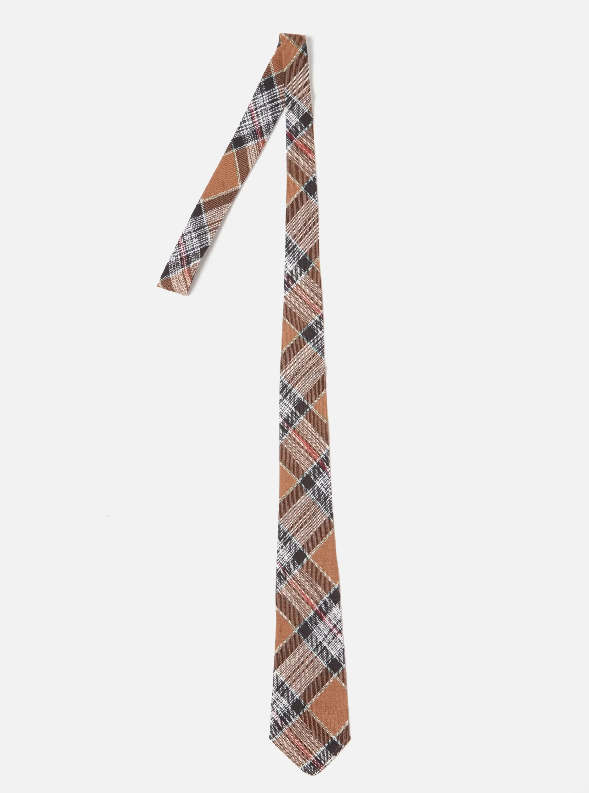 Discount Tie In Brown Ikat Twill Check Men Accessories.