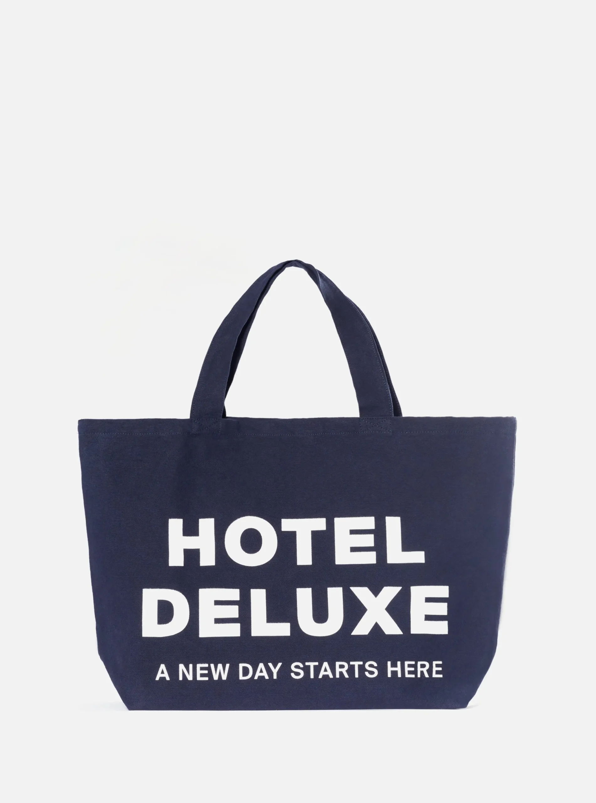 Clearance Tote Bag In Navy Canvas Men Accessories.