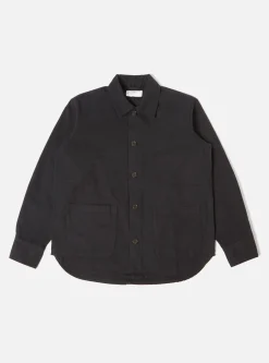 Cheap Travail Overshirt In Black Nebraska Cotton Men Overshirts.