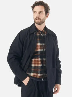 Cheap Travail Overshirt In Black Nebraska Cotton Men Overshirts.