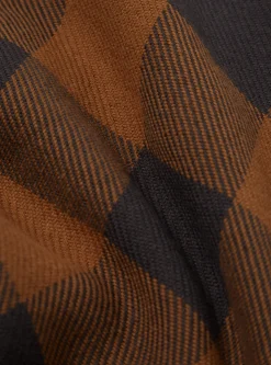 Flash Sale Travail Shirt In Brown Winter Gingham Men Overshirts.
