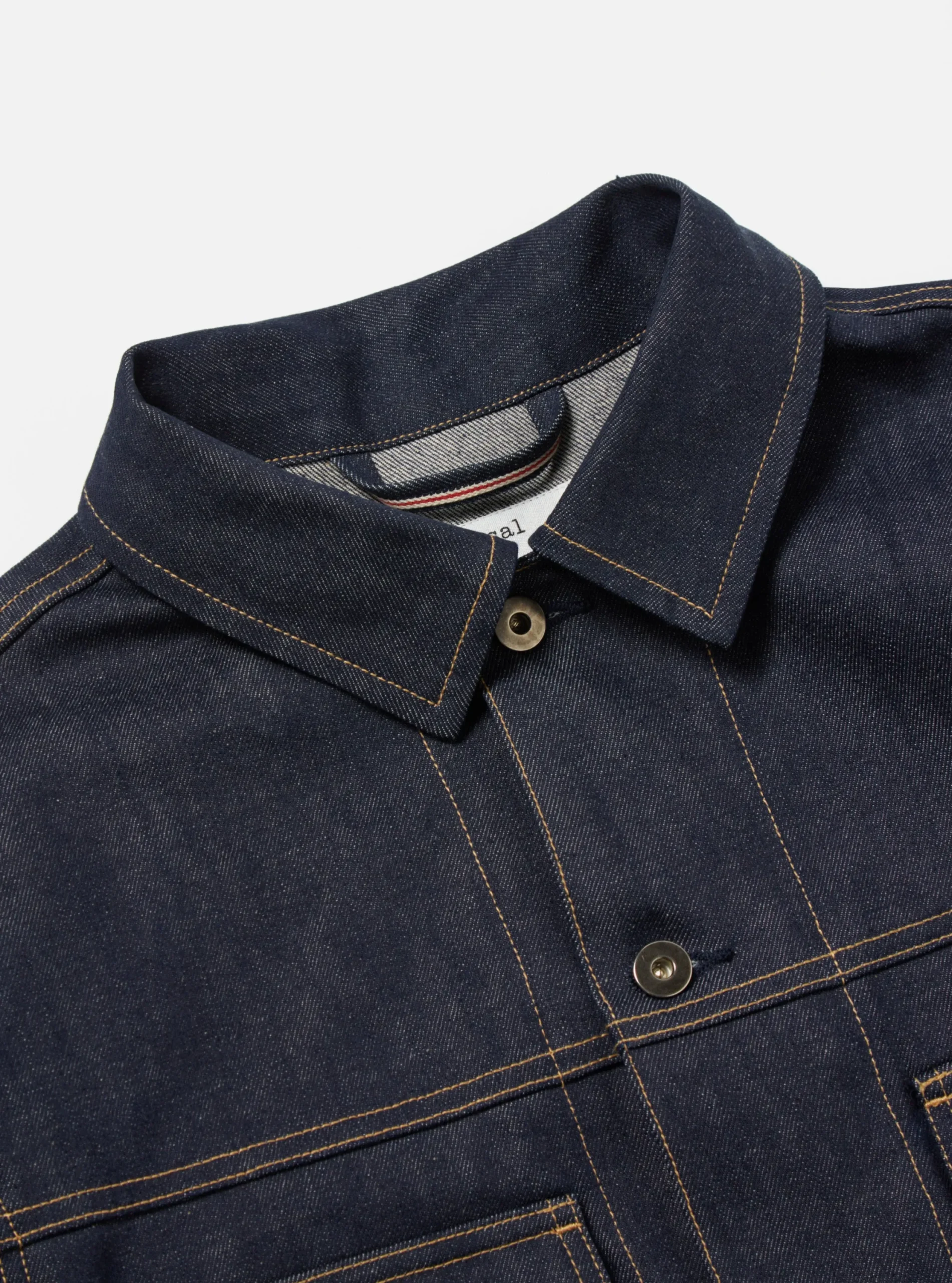Online Trucker Jacket In Indigo 13Oz Selvedge Denim Men Jackets.