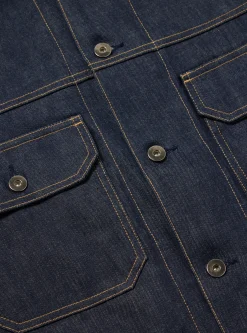 Online Trucker Jacket In Indigo 13Oz Selvedge Denim Men Jackets.