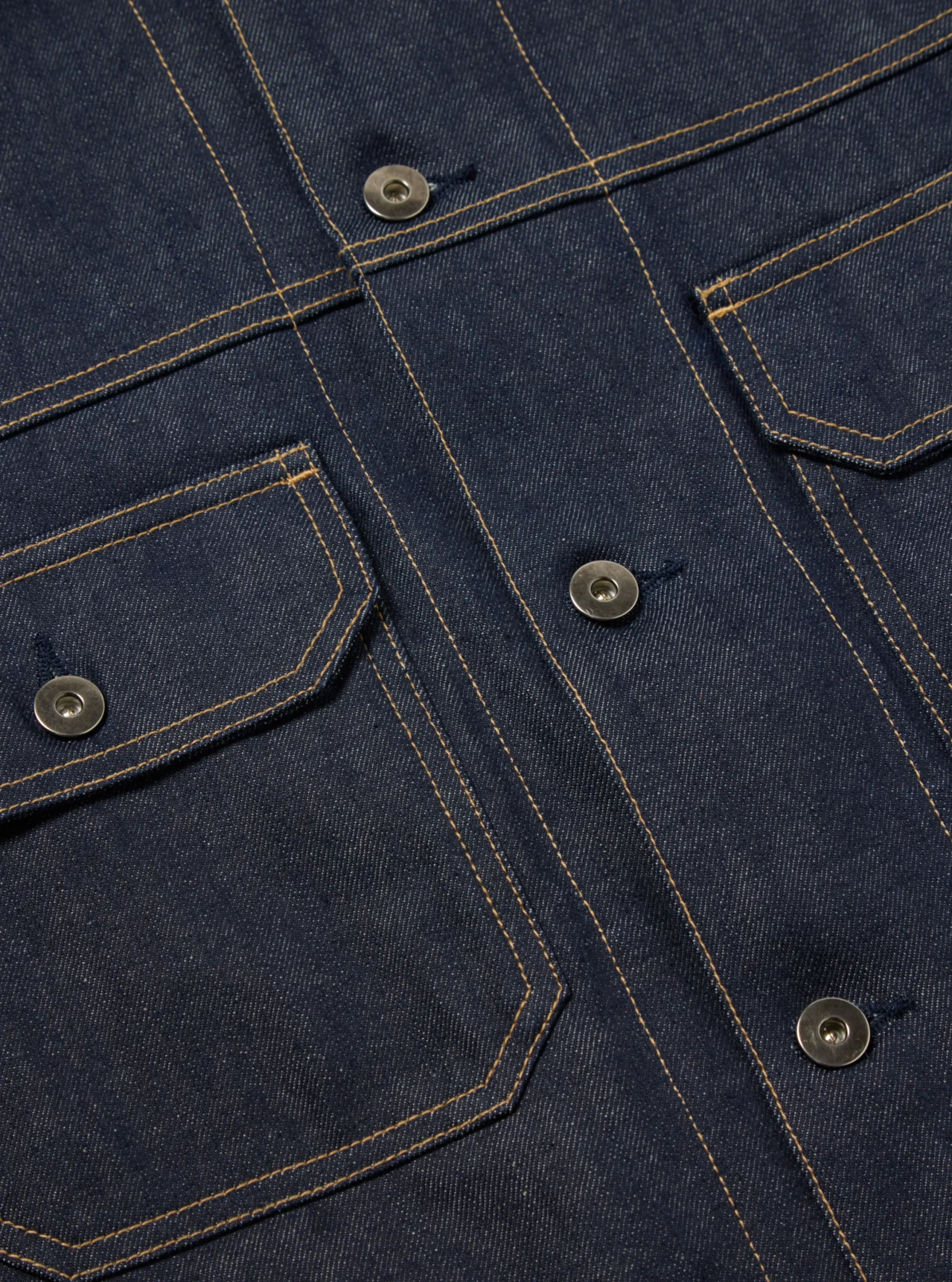 Online Trucker Jacket In Indigo 13Oz Selvedge Denim Men Jackets.