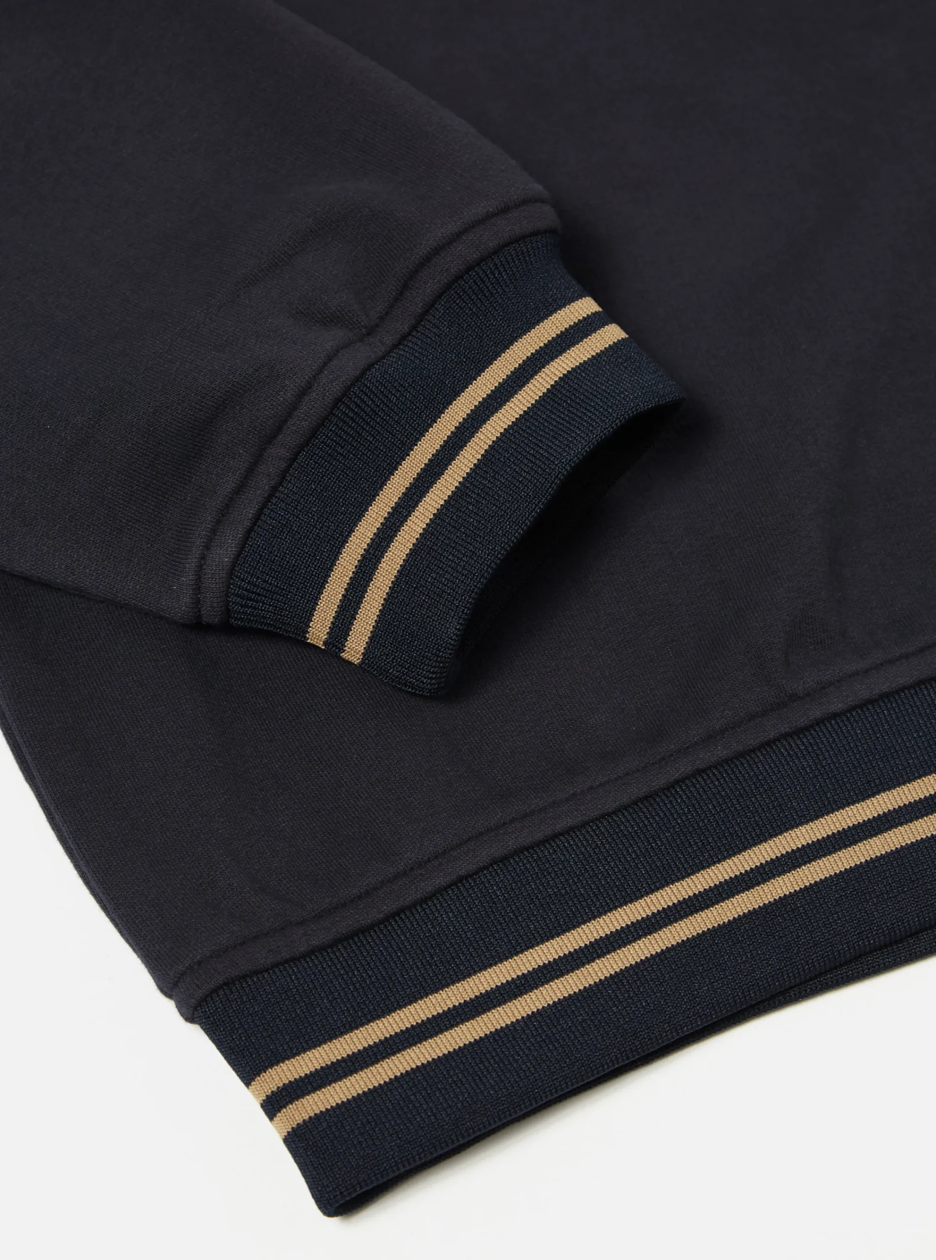 Outlet Vale Half Zip In Navy Brushback Sweat Pl&S Men Tees & Sweats.
