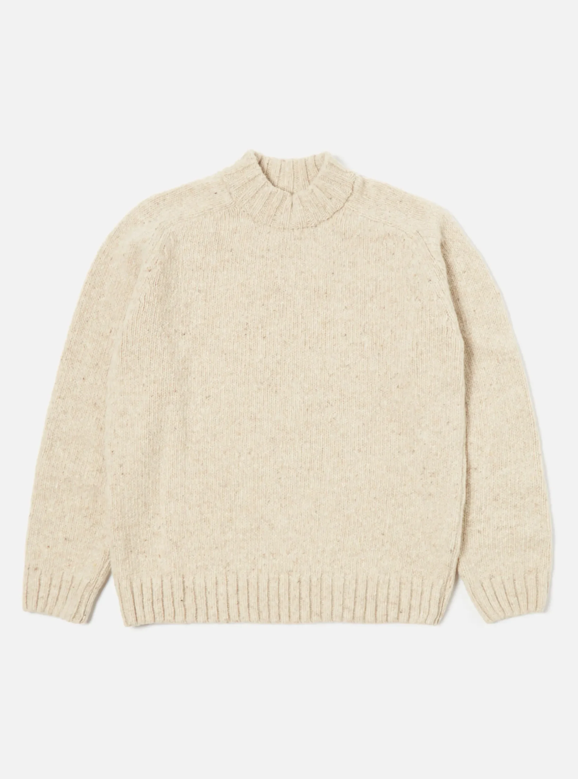 Best Vincent Turtle Neck In Stone Lambswool Fleck Men Knitwear.