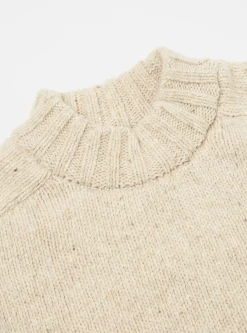 Best Vincent Turtle Neck In Stone Lambswool Fleck Men Knitwear.