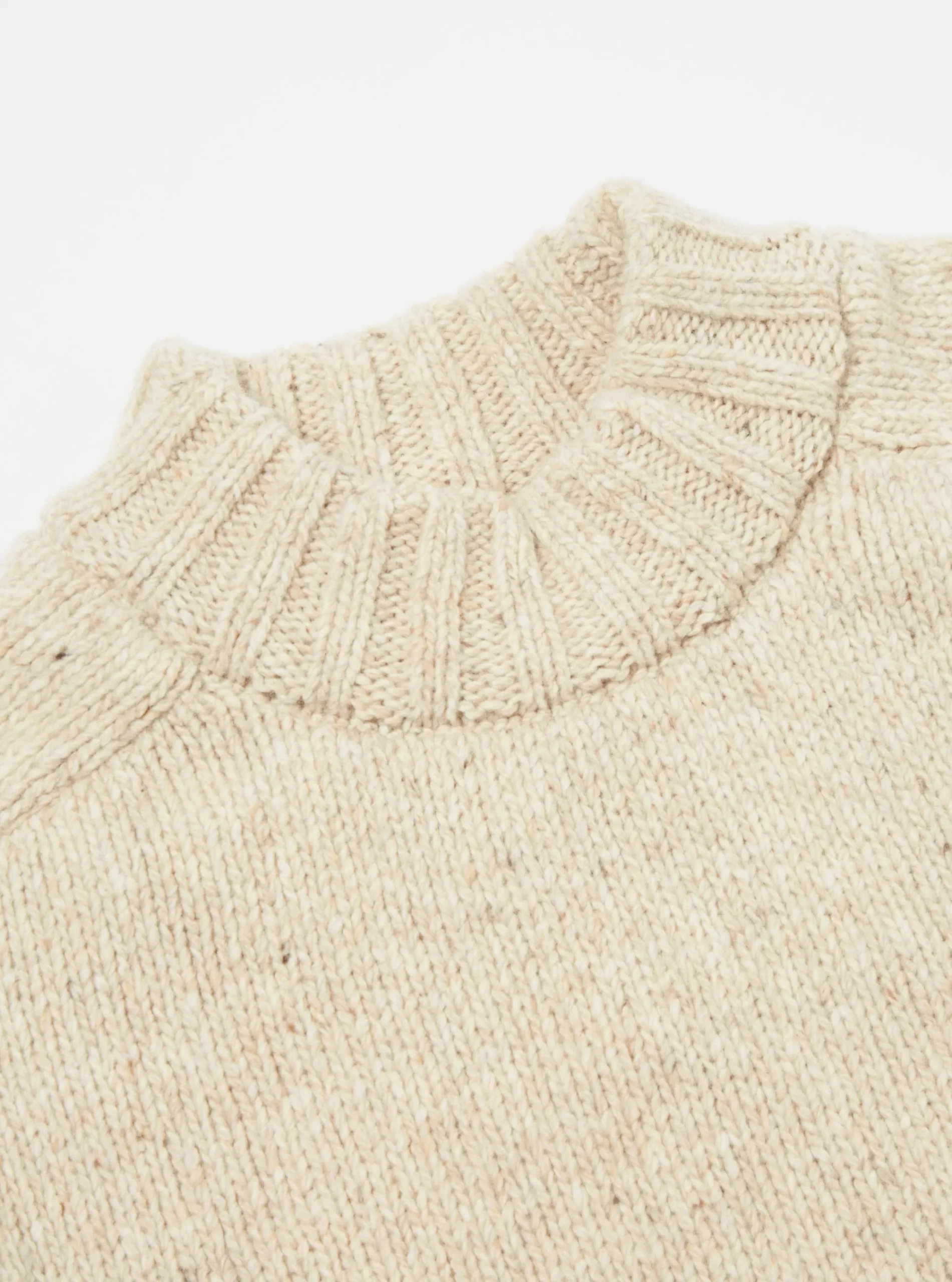 Best Vincent Turtle Neck In Stone Lambswool Fleck Men Knitwear.