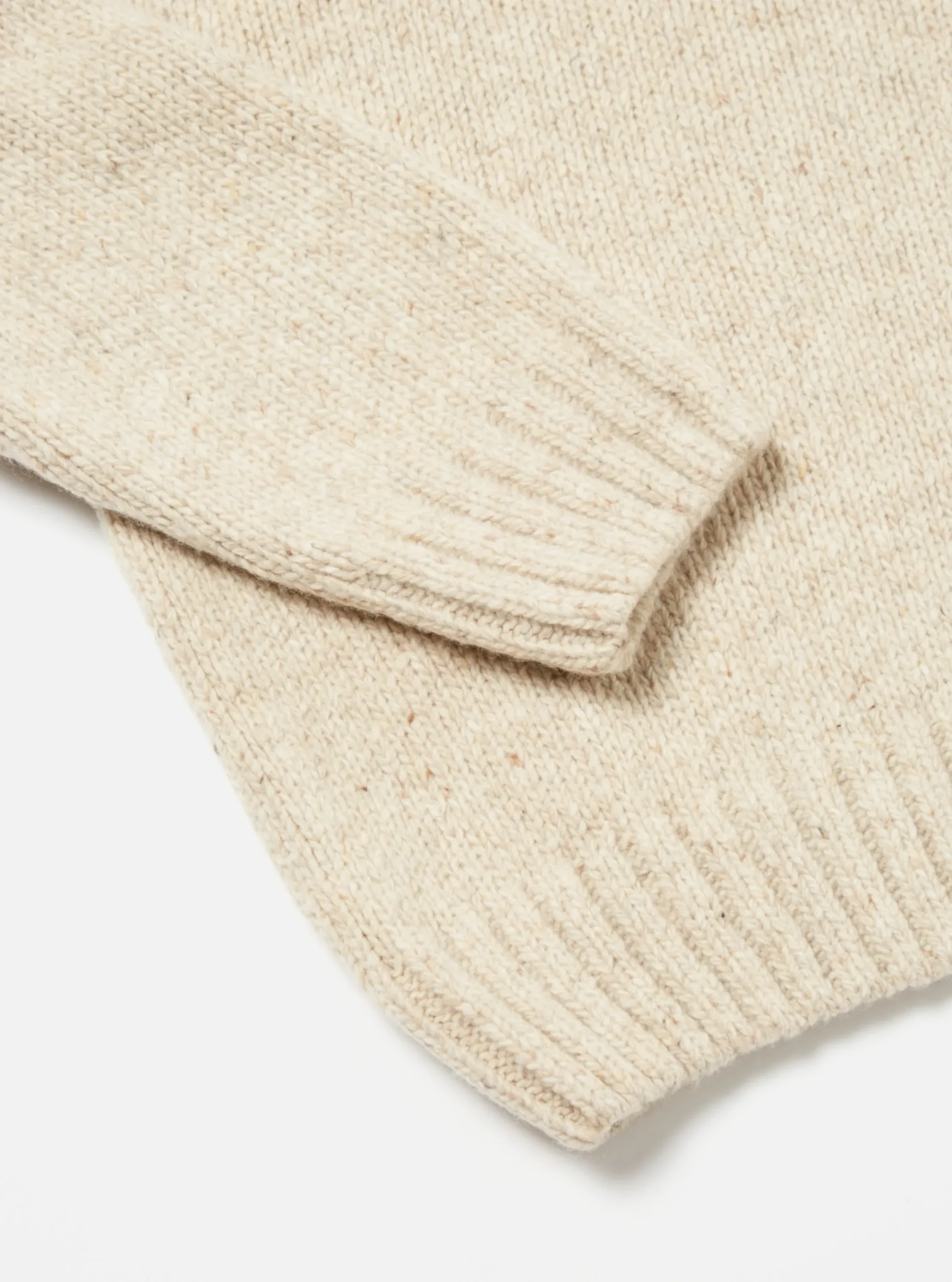 Best Vincent Turtle Neck In Stone Lambswool Fleck Men Knitwear.