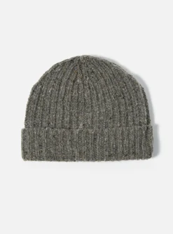 Best Watch Cap In Grey Lambswool Fleck Men Accessories.