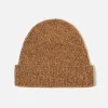 New Watch Cap In Light Brown Twisted Italian Wool Men Accessories.