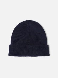 Outlet Watch Cap In Navy Eco Wool Men Accessories.