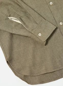 Cheap Work Shirt In Olive It Brushed Twill Men Shirts.