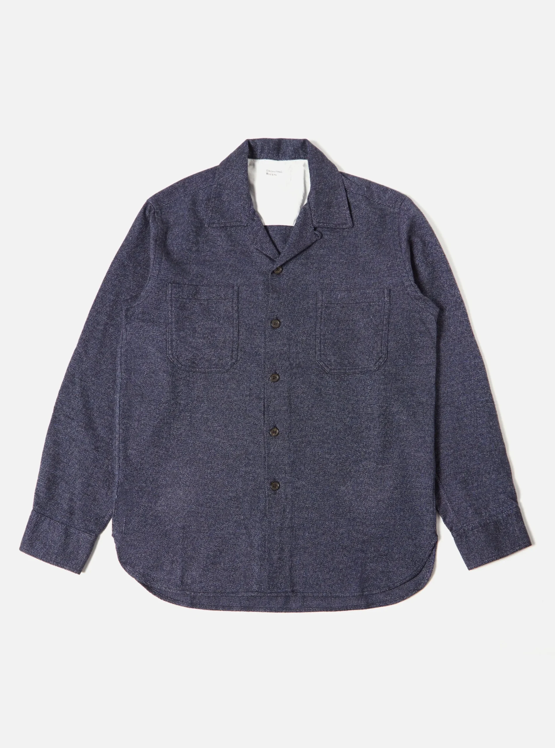 Store Work Shirt In Navy Soft Flannel Cotton Men Overshirts.