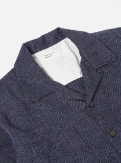 Store Work Shirt In Navy Soft Flannel Cotton Men Overshirts.