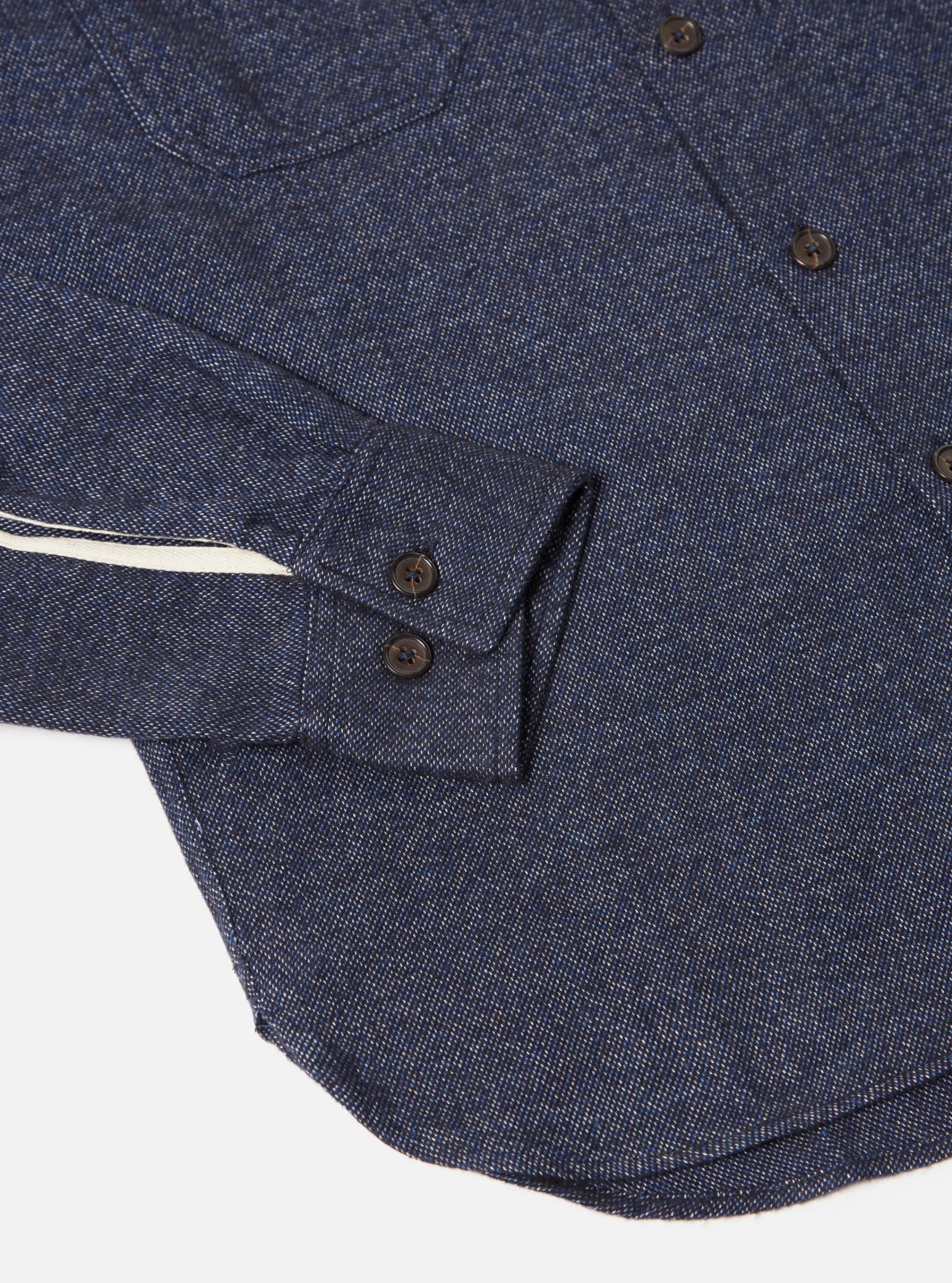 Store Work Shirt In Navy Soft Flannel Cotton Men Overshirts.