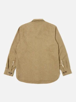 Cheap Work Shirt In Olive Soft Flannel Cotton Men Overshirts.