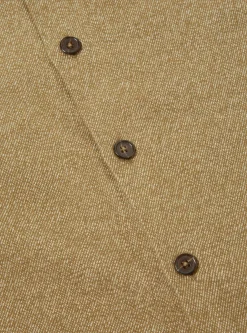 Cheap Work Shirt In Olive Soft Flannel Cotton Men Overshirts.