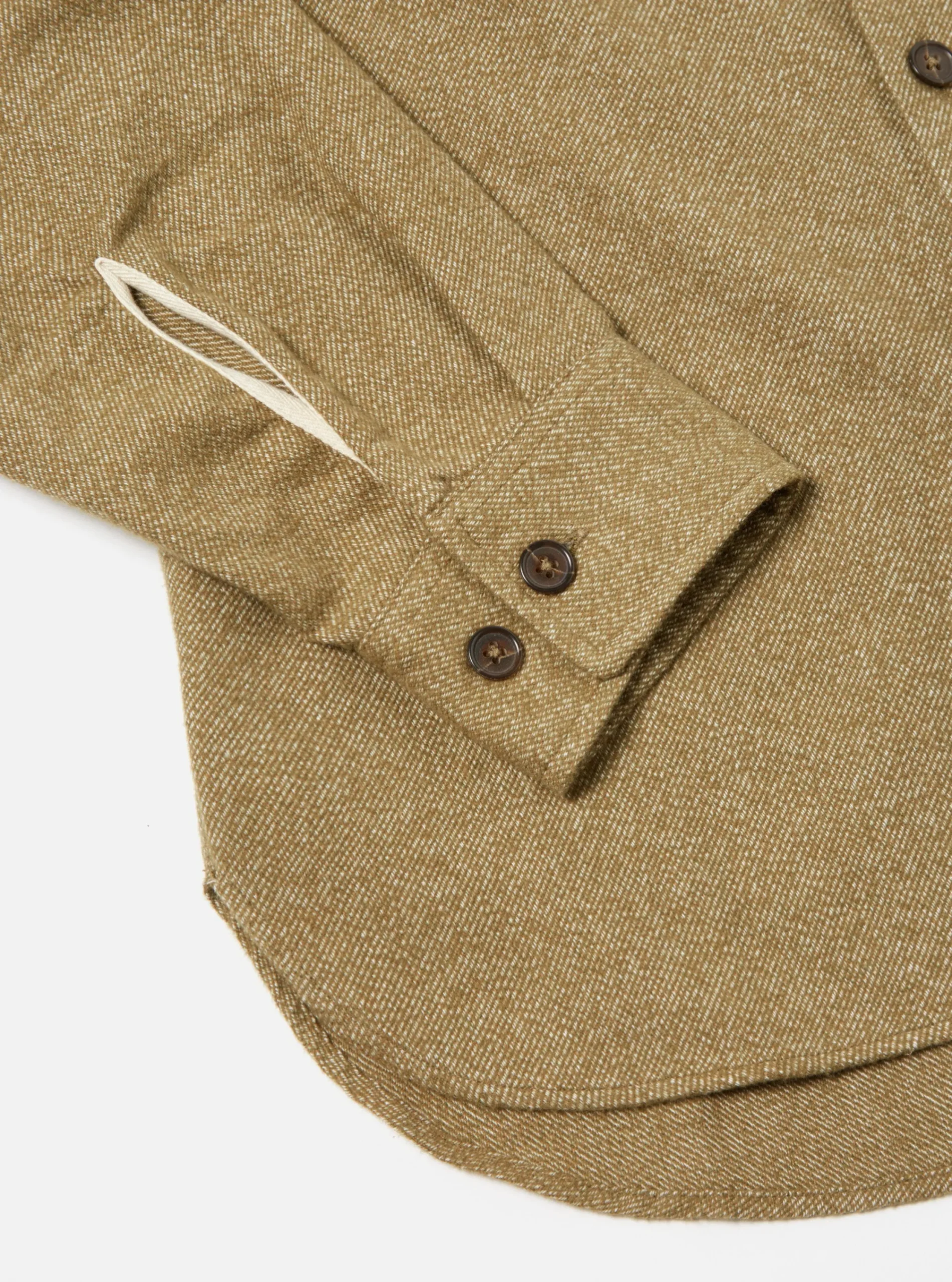 Cheap Work Shirt In Olive Soft Flannel Cotton Men Overshirts.