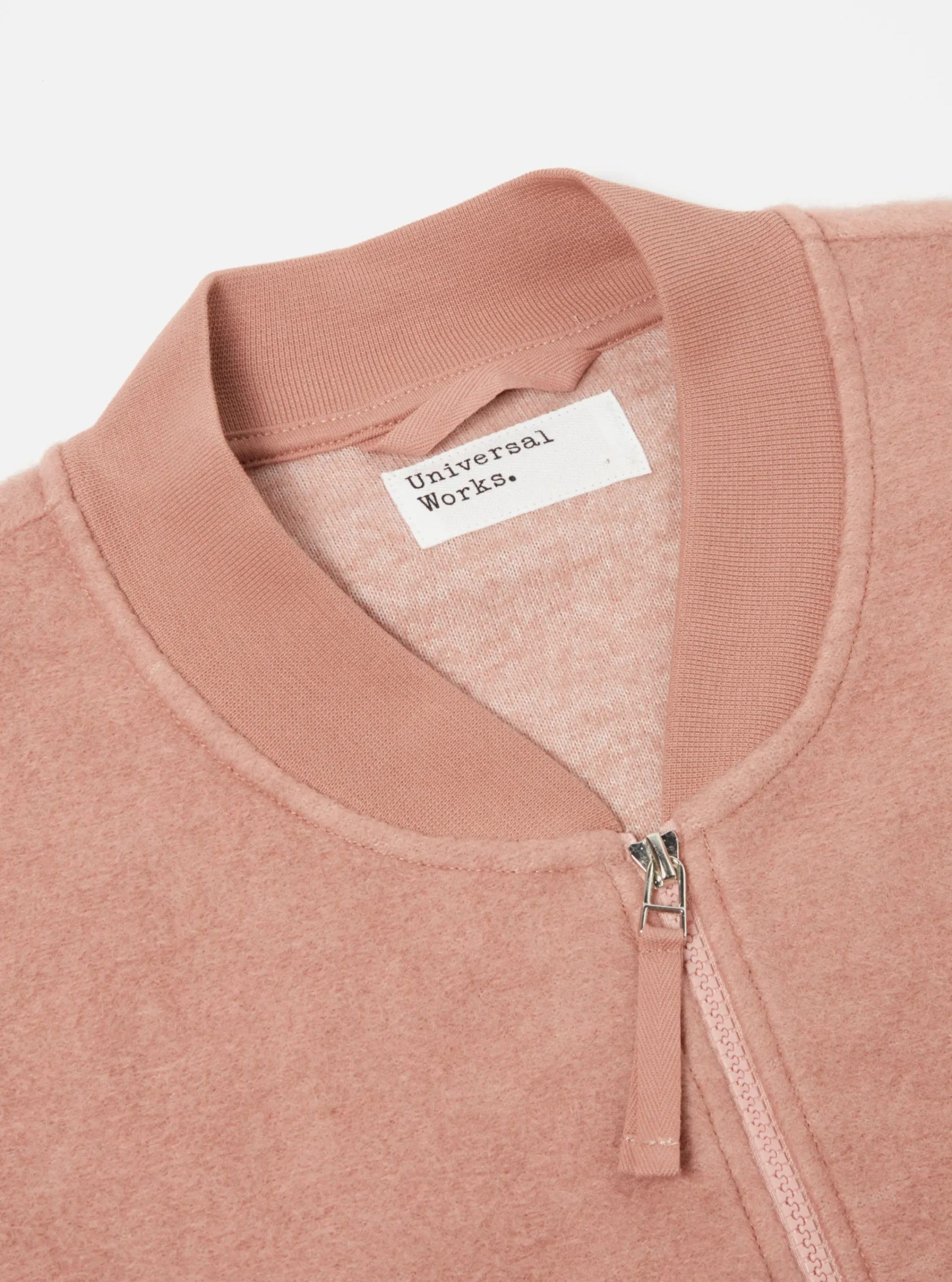 Online Zip Bomber In Pink Wool Fleece Men Fleece.