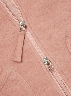 Online Zip Bomber In Pink Wool Fleece Men Fleece.