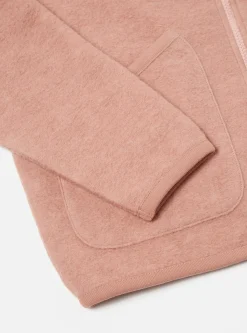Online Zip Bomber In Pink Wool Fleece Men Fleece.
