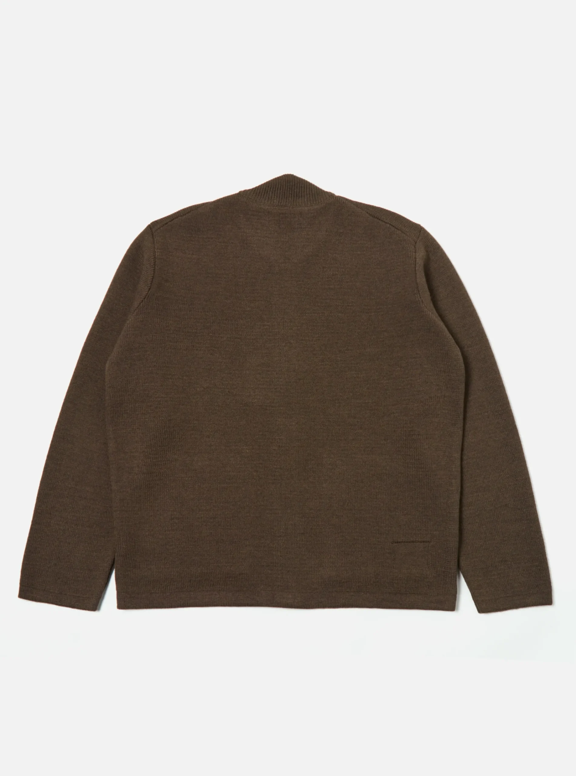 Sale Zip Knitwork Jacket In Brown Merino Knit Men Knitwear.
