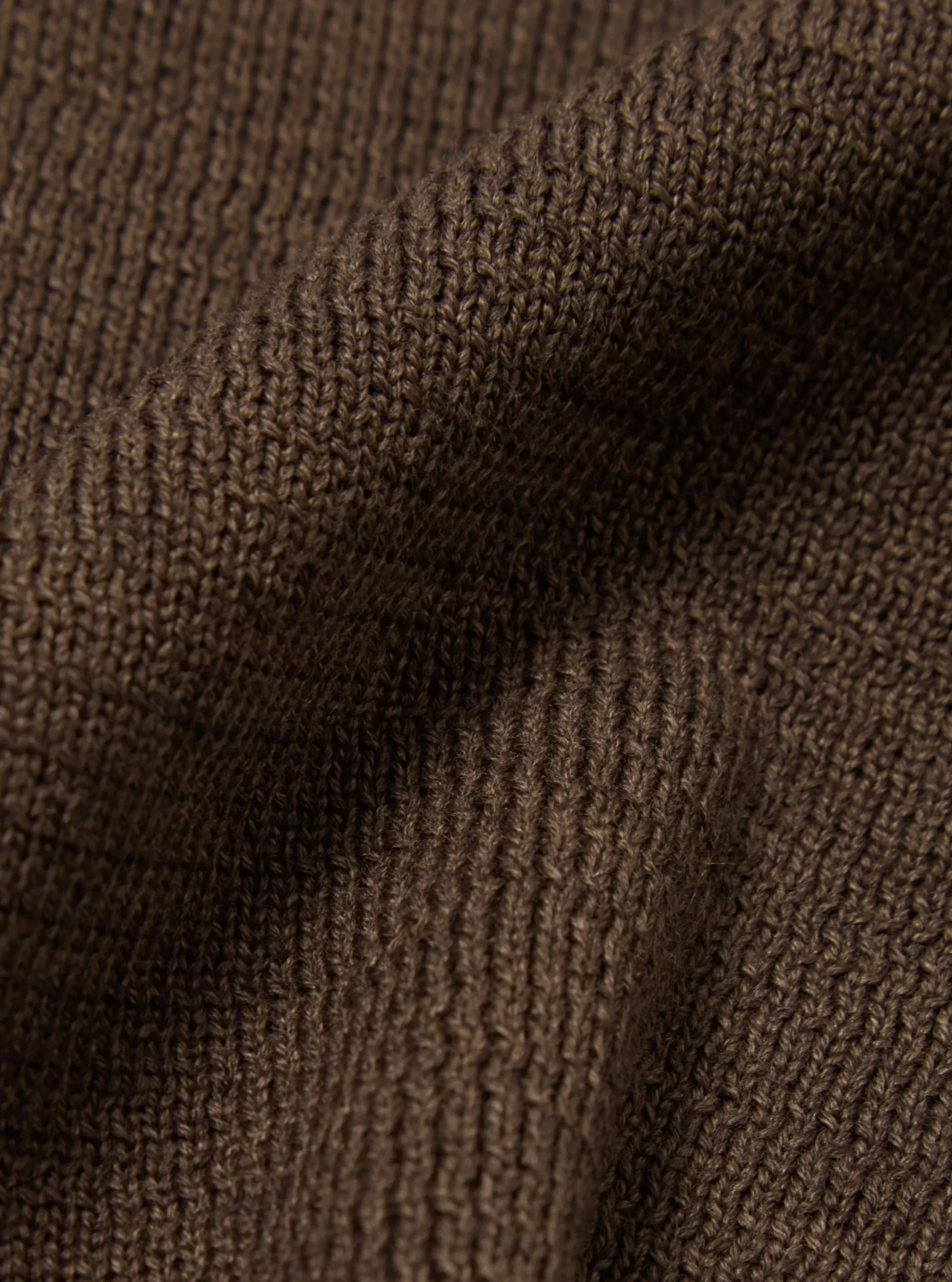 Sale Zip Knitwork Jacket In Brown Merino Knit Men Knitwear.