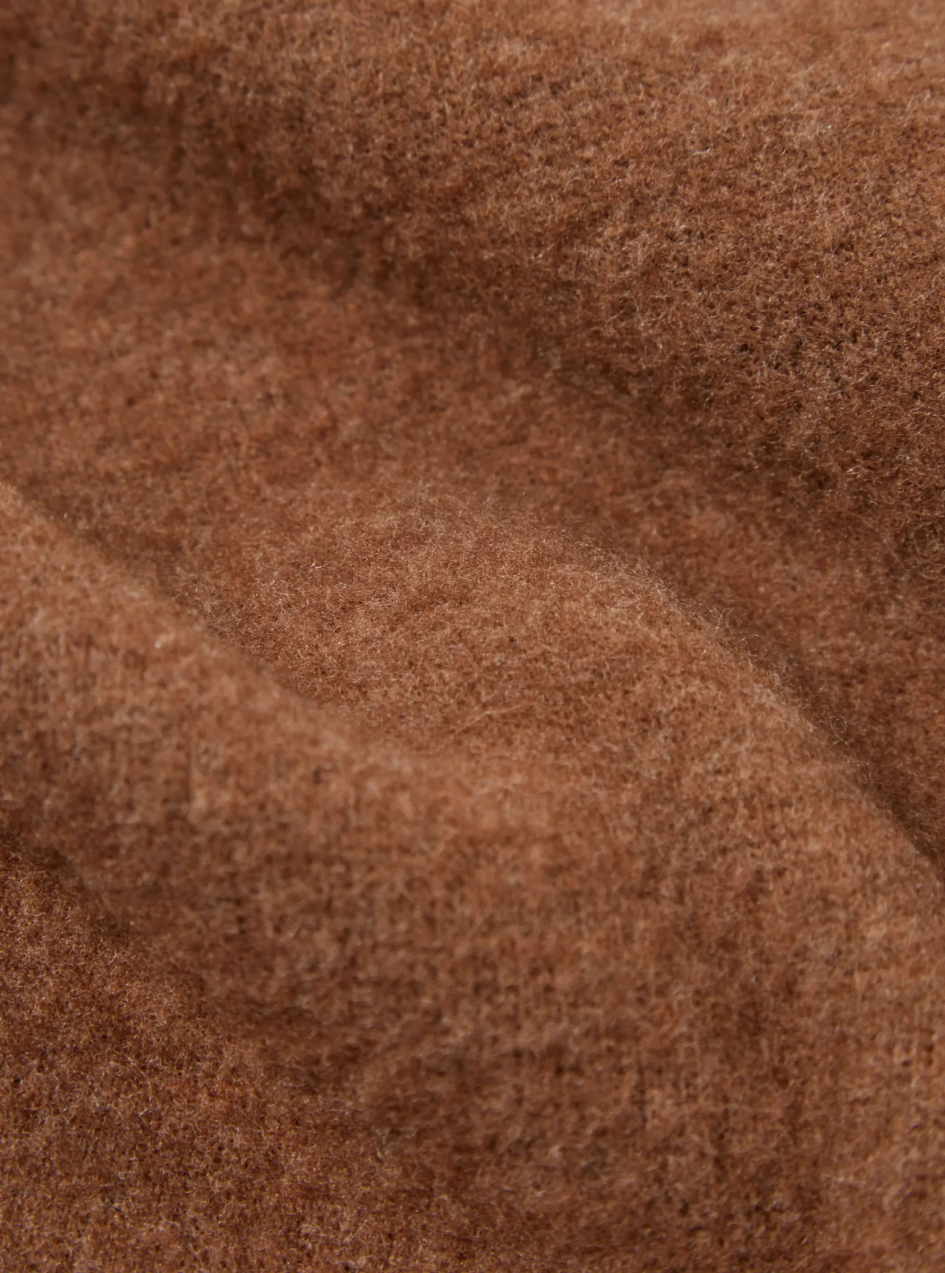 Online Zip Liner Jacket In Brown Soft Wool Cotton Knit Men Fleece.