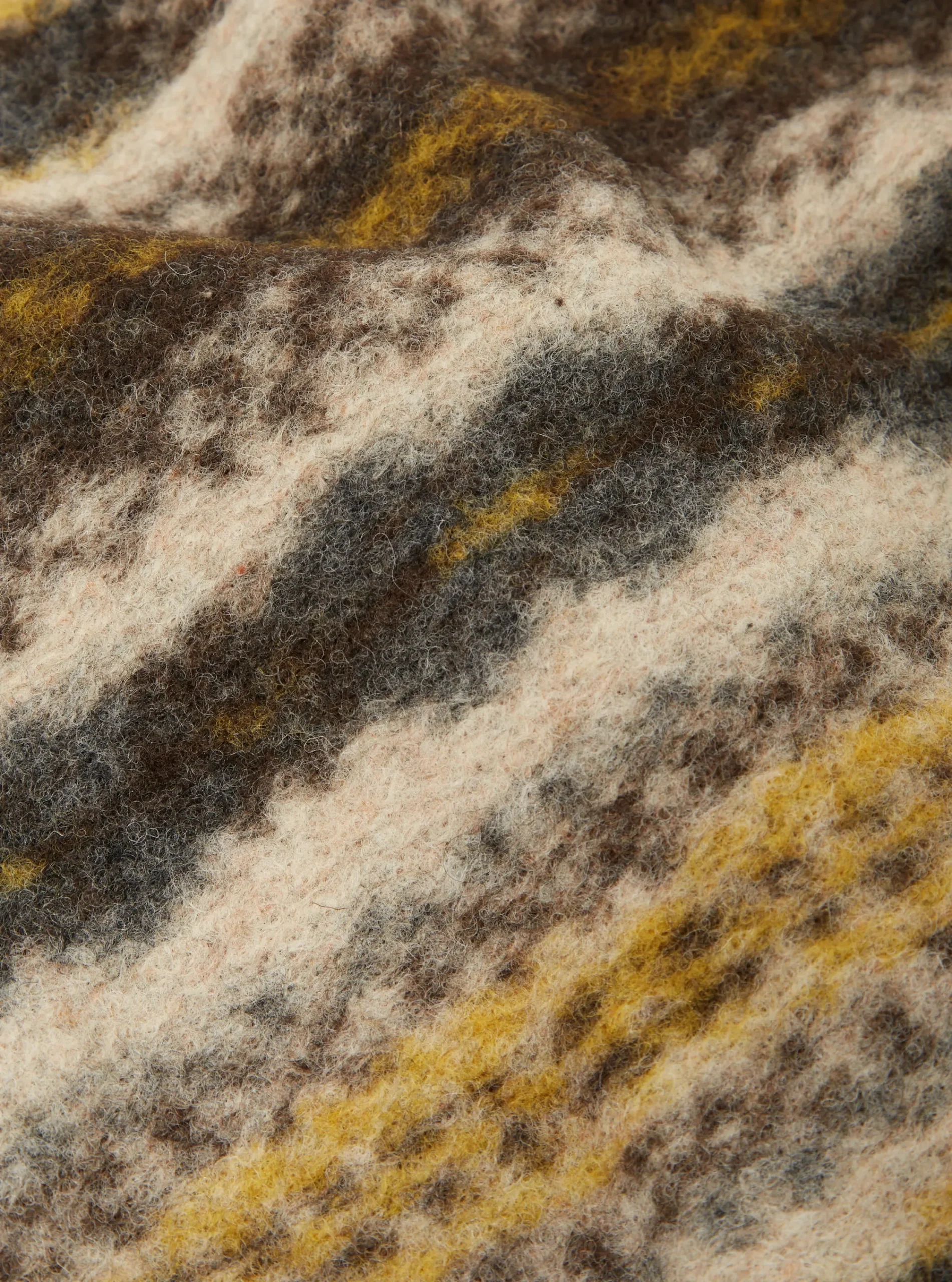 New Zip Liner Jacket In Fairisle Wool Mix Men Fleece.